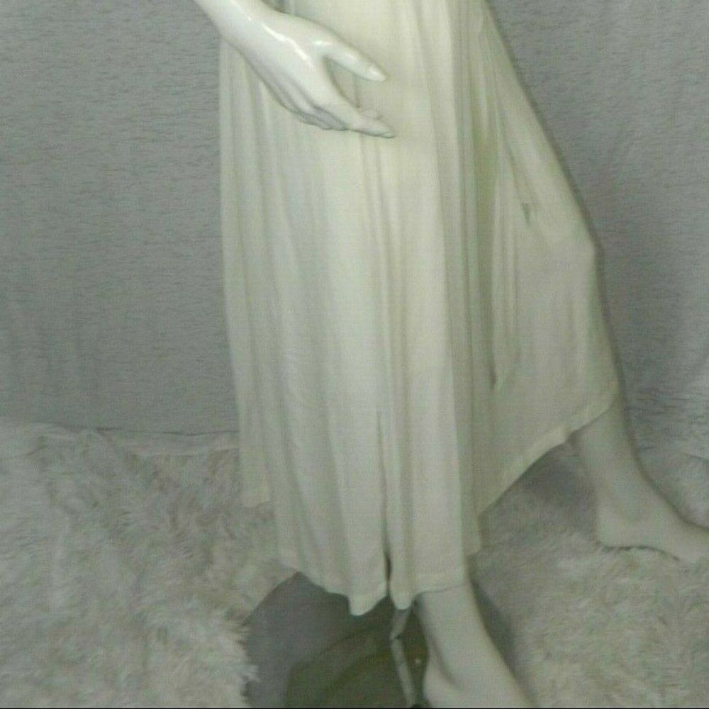 Madewell Maxi Dress White Sheer Panels Medium - Picture 4 of 8
